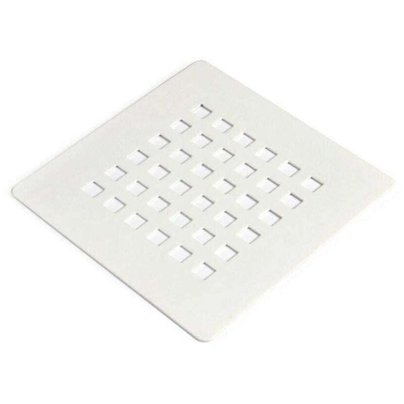 foto del prodotto kiamami valentina griglia per scarico doccia in acciaio inox bianco muse