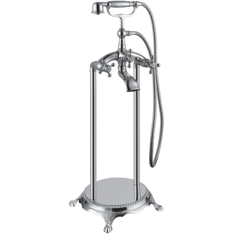 foto del prodotto kiamami valentina gruppo rubinetto a colonna per vasca centro stanza freestanding