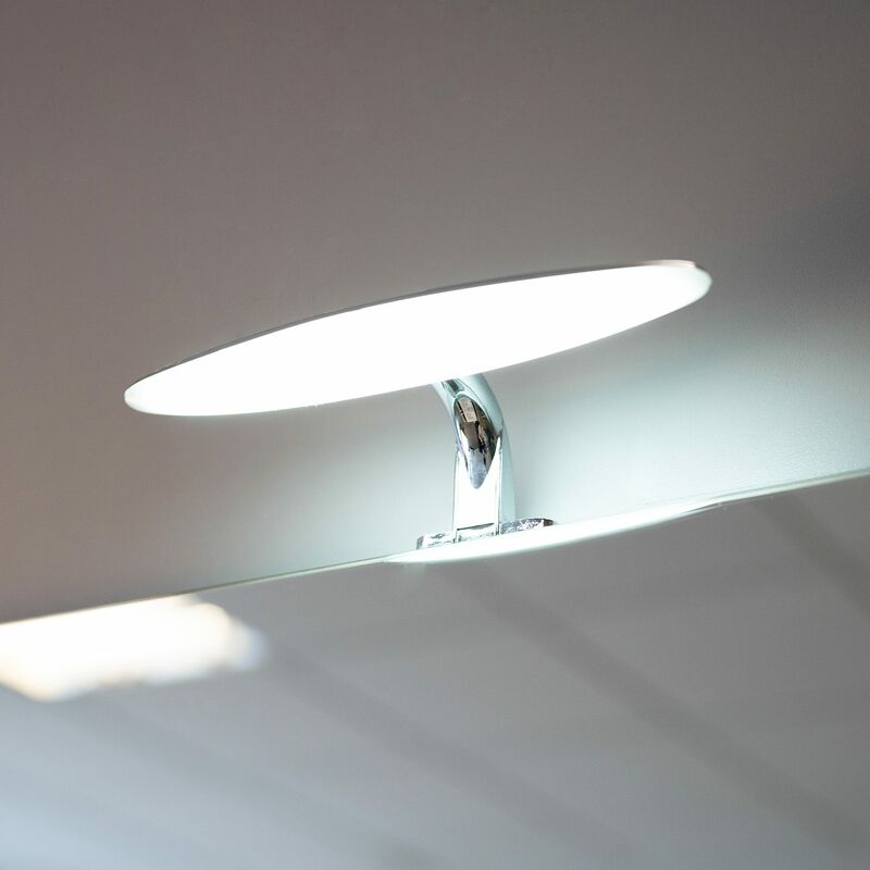 foto del prodotto kiamami valentina lampada a led ovale per specchio del bagno 20cm alba