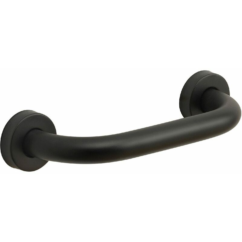foto del prodotto kiamami valentina maniglia per bagno accessibile 20cm nero opaco