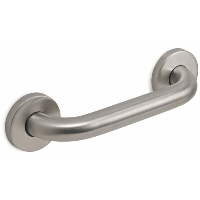 foto del prodotto kiamami valentina maniglione bagno per anziani 24cm in acciaio spazzolato loto