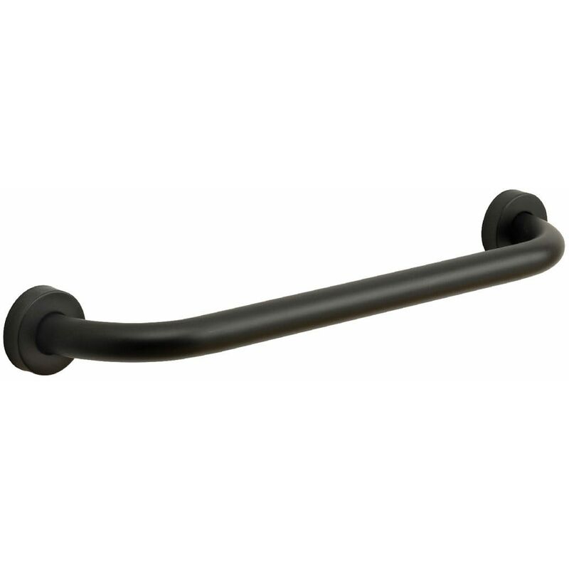 foto del prodotto kiamami valentina maniglione di sicurezza in acciaio nero opaco 45cm