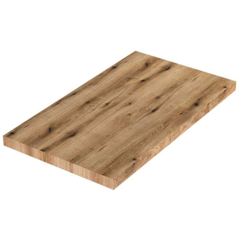 foto del prodotto kiamami valentina mensola per lavabo da appoggio da 80cm in rovere naturale