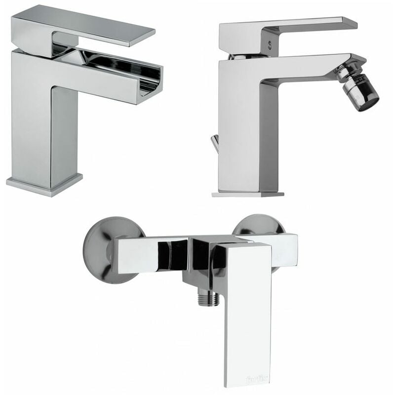 foto del prodotto kiamami valentina miscelatore lavabo a cascata bagno, bidet ed esterno doccia infinity