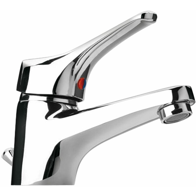 foto del prodotto kiamami valentina miscelatore per lavabo bagno rubinetto monocomando con piletta space
