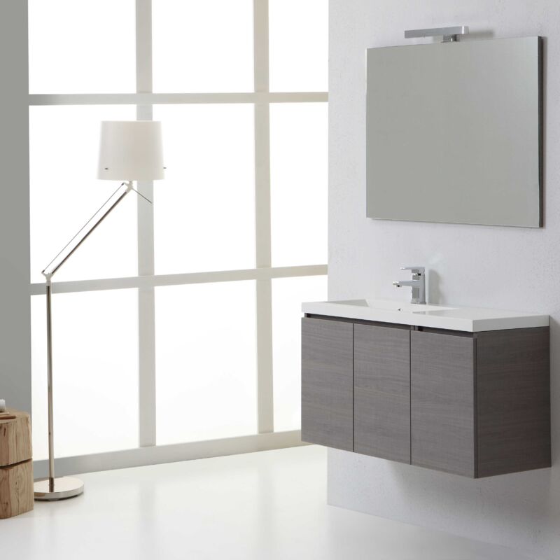 foto del prodotto kiamami valentina mobile arredo bagno manhattan da 90 cm sinistro con 3 ante