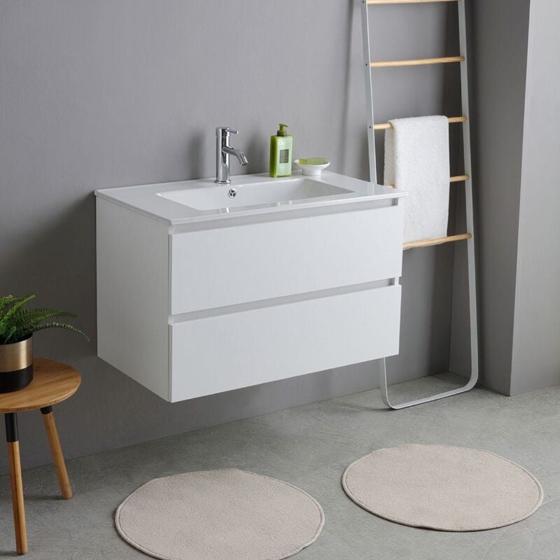 foto del prodotto kiamami valentina mobile bagno base con lavabo 80cm bianco bilbao