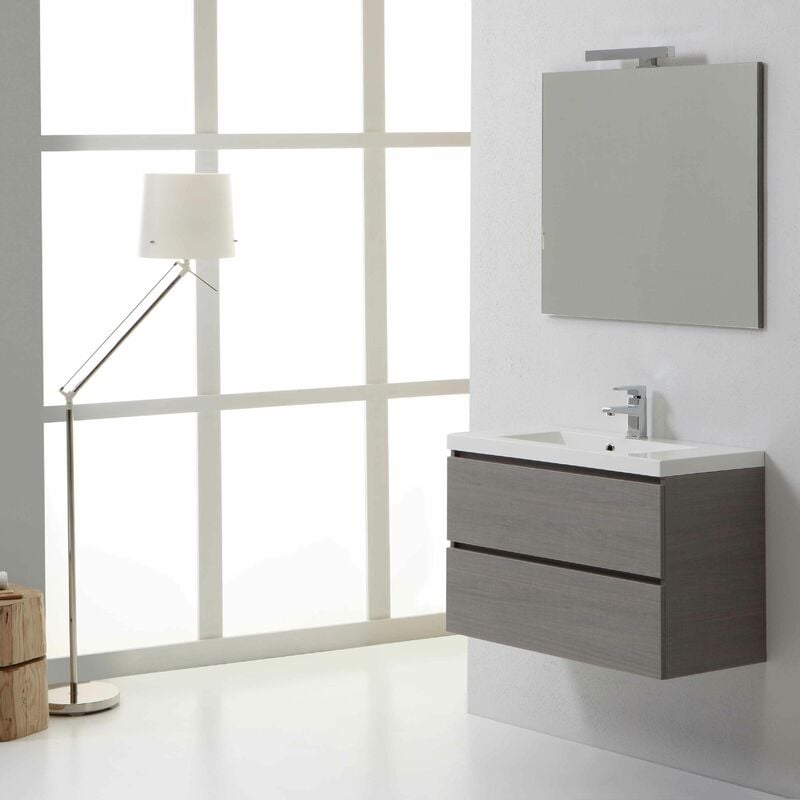 foto del prodotto kiamami valentina mobile bagno manhattan 80 cm sospeso con cassetti