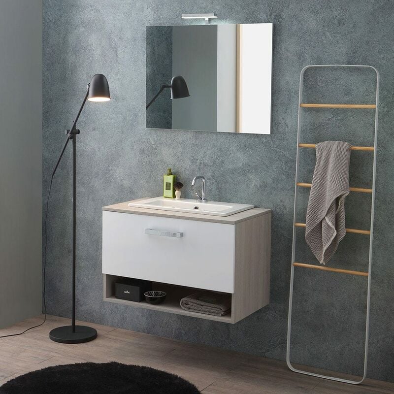 foto del prodotto kiamami valentina mobile bagno sospeso 80cm con lavabo soprapiano lotto