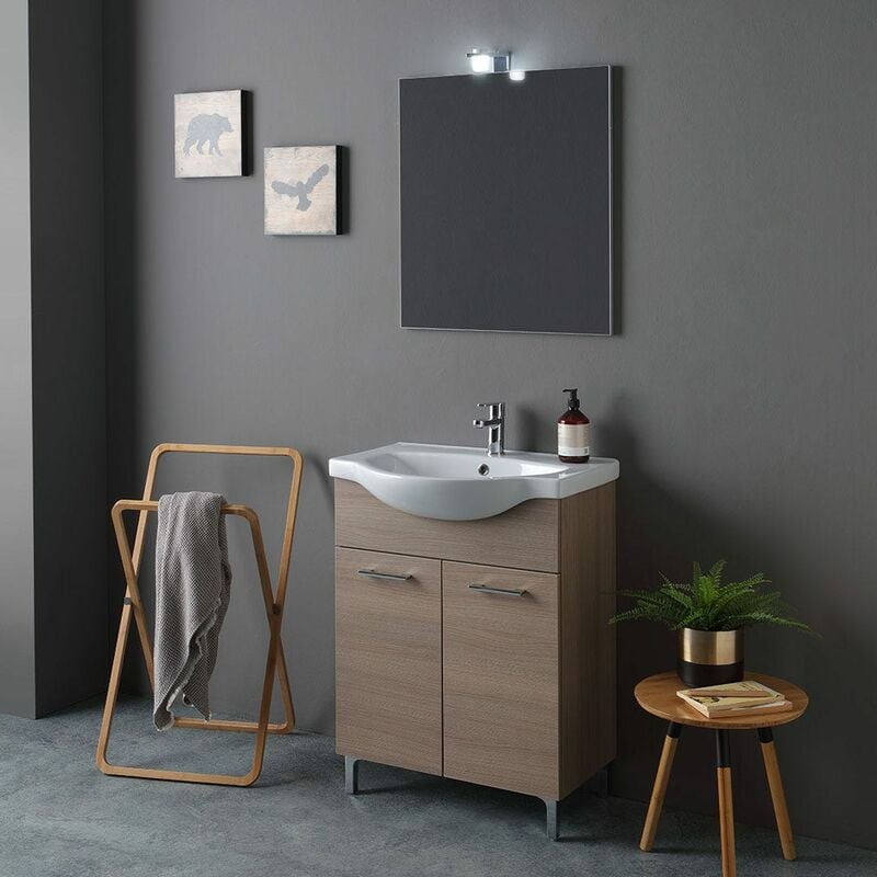 foto del prodotto kiamami valentina mobile lavabo da 65cm a terra in quercia naturale rimini