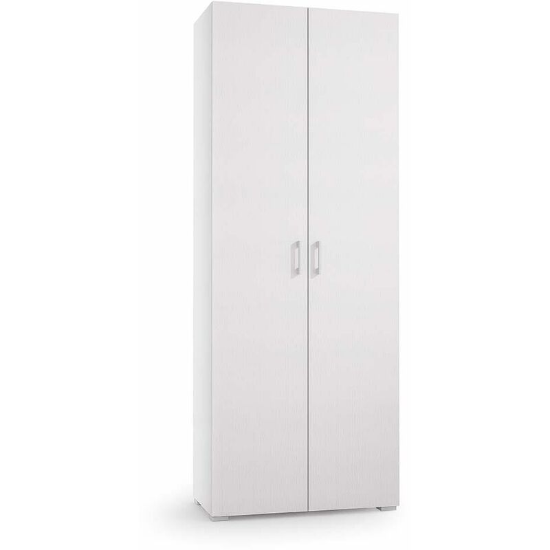 foto del prodotto kiamami valentina mobile multiuso in legno 72cm 2 ante con ripiani e cassetto bianco