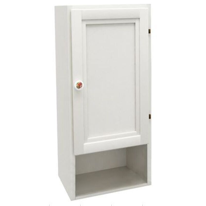 foto del prodotto kiamami valentina mobile pensile cm 33,5 h cm 71 con anta colore bianco serie lavanda