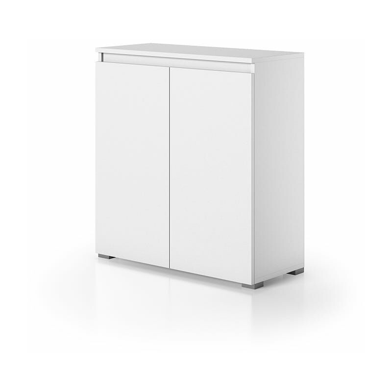 foto del prodotto kiamami valentina mobiletto multiuso bianco per bagno 2 ante