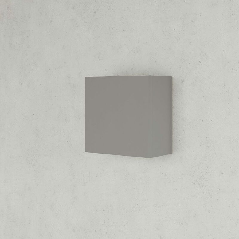 foto del prodotto kiamami valentina pensile cubo da 30 cm anta reversibile finitura tortora