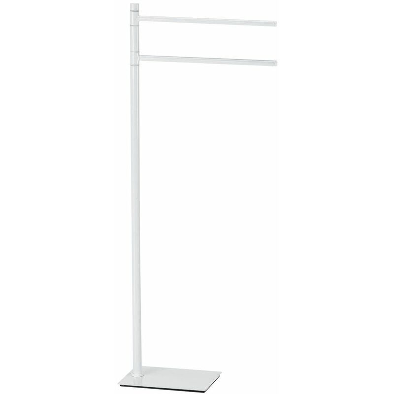 foto del prodotto kiamami valentina piantana porta asciugamani in acciaio bianco silene