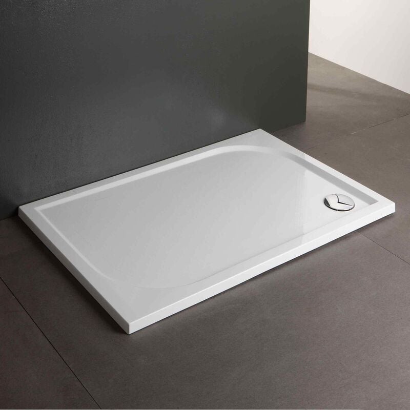 foto del prodotto kiamami valentina piatto doccia filo pavimento 70x100 in resina sottile klio