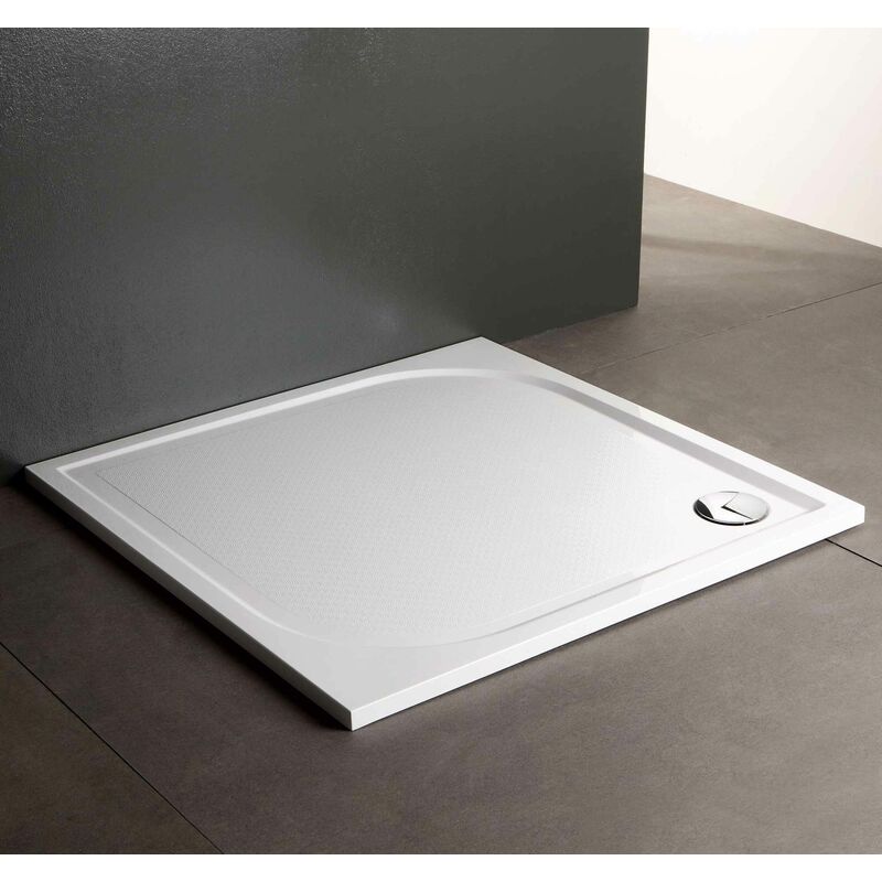 foto del prodotto kiamami valentina piatto doccia filo pavimento 70x70 in resina modello klio