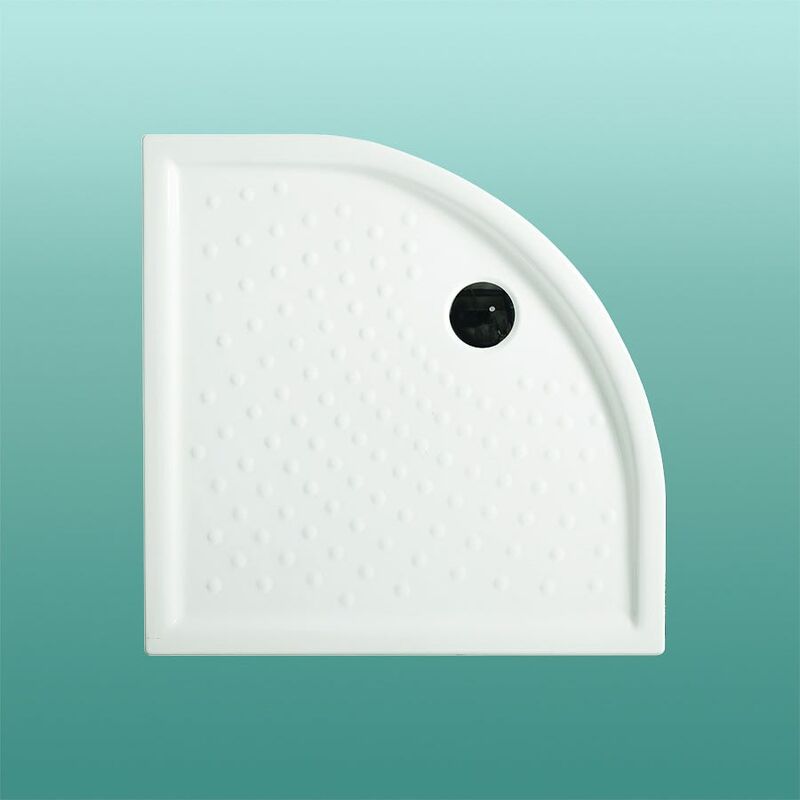 foto del prodotto kiamami valentina piatto doccia semicircolare in ceramica 90x90 malta