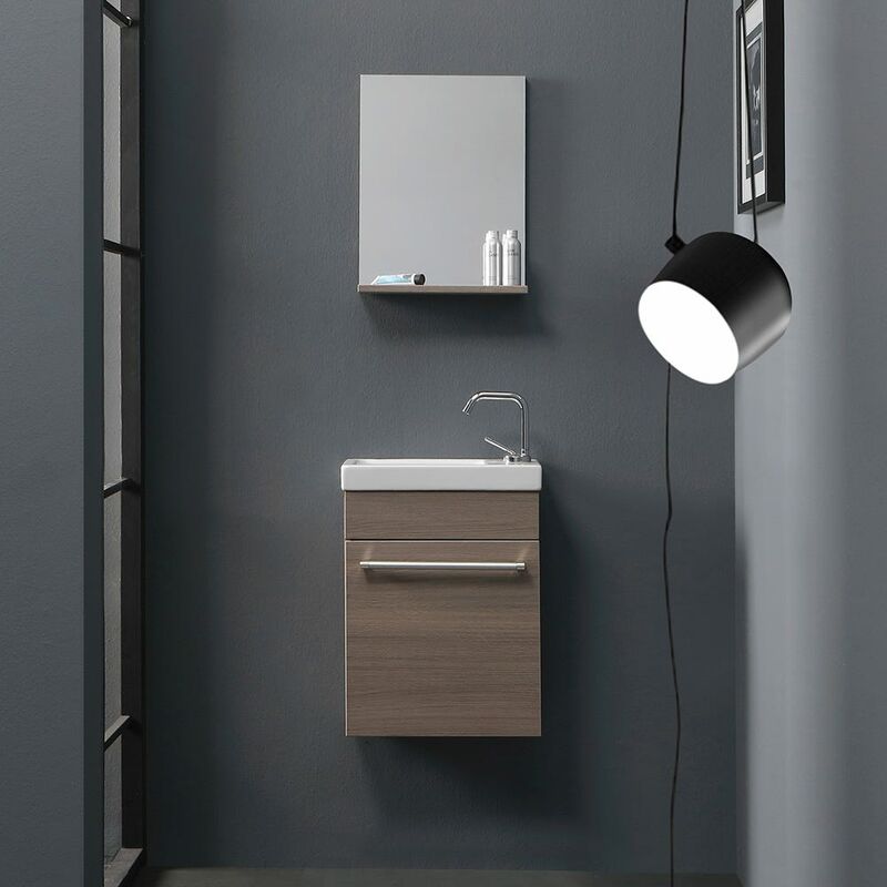 foto del prodotto kiamami valentina piccolo mobile per spazi ridotti finitura effetto legno smart