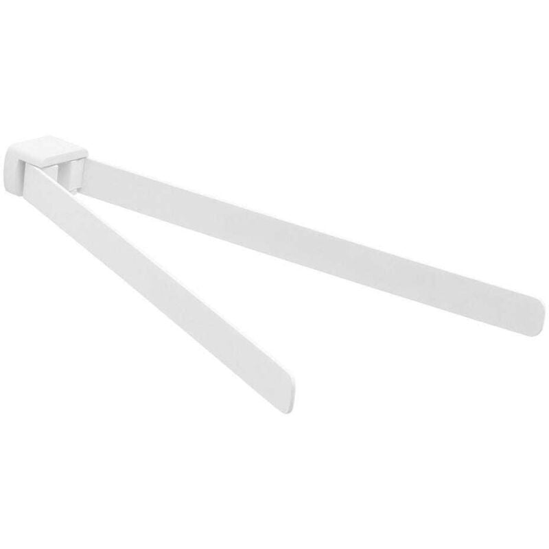 foto del prodotto kiamami valentina porta salviette a snodo ottone cromato bianco opaco fissaggio con viti incluse giacinto