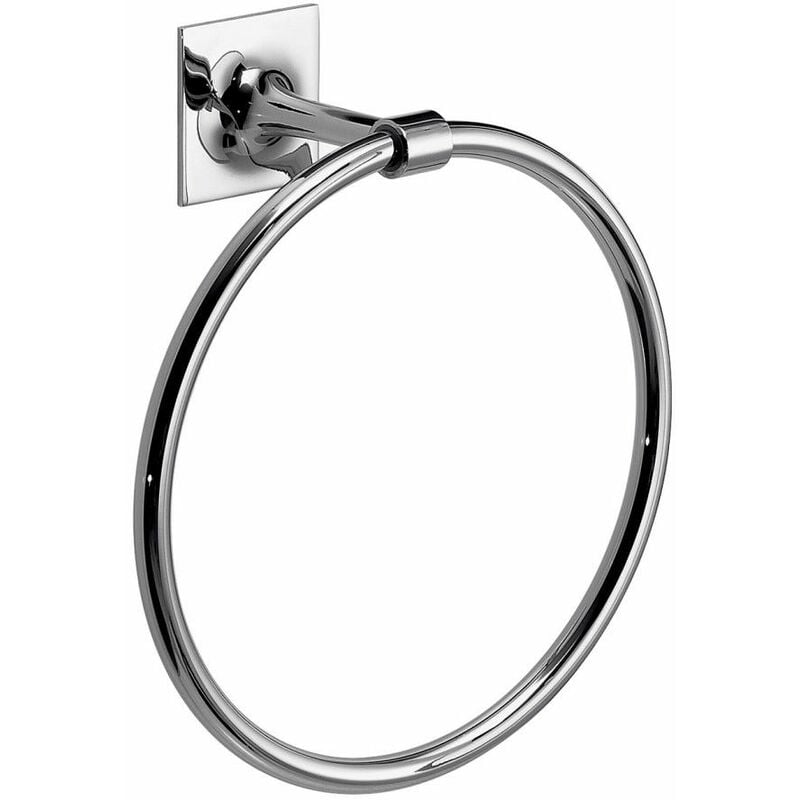 foto del prodotto kiamami valentina porta salviette ad anello ottone cromato fissaggio a muro mimosa