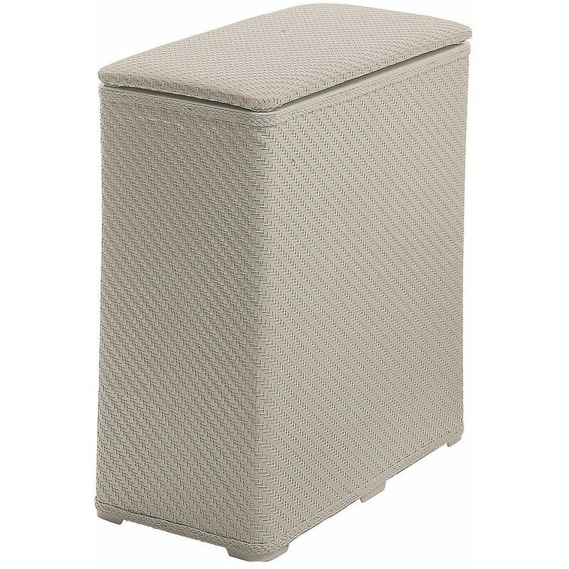 foto del prodotto kiamami valentina portabiancheria sporca salvaspazio beige 70lt robinia