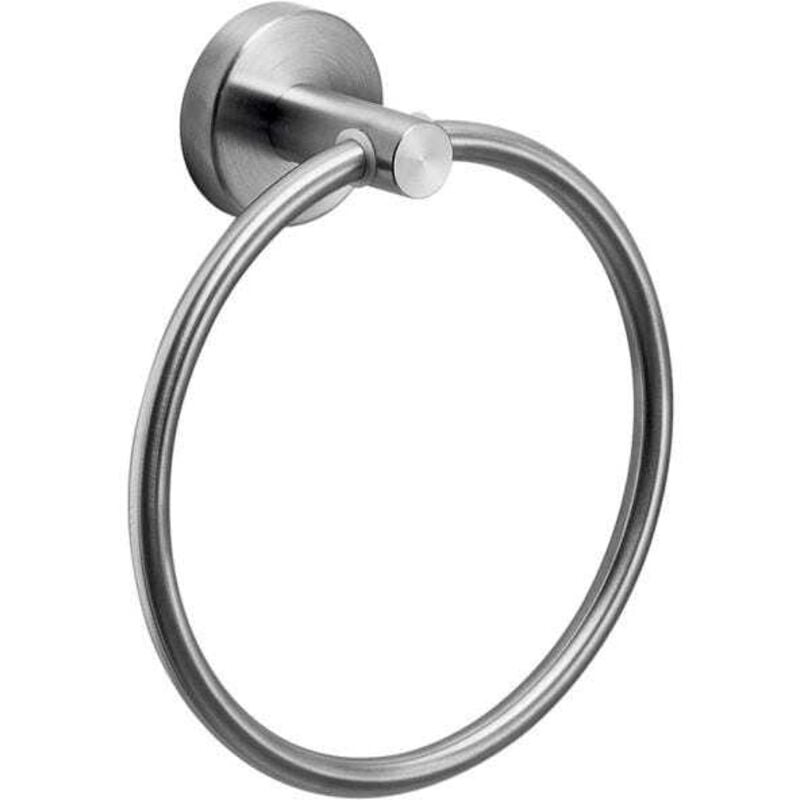 foto del prodotto kiamami valentina portasalviette ad anello spazzolato in acciaio aisi 304 fissaggio con viti incluse loto