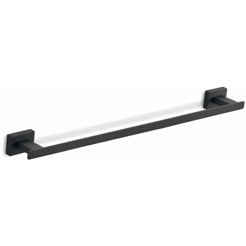 foto del prodotto kiamami valentina portasalviette da 45 cm acciaio inox nero opaco atene