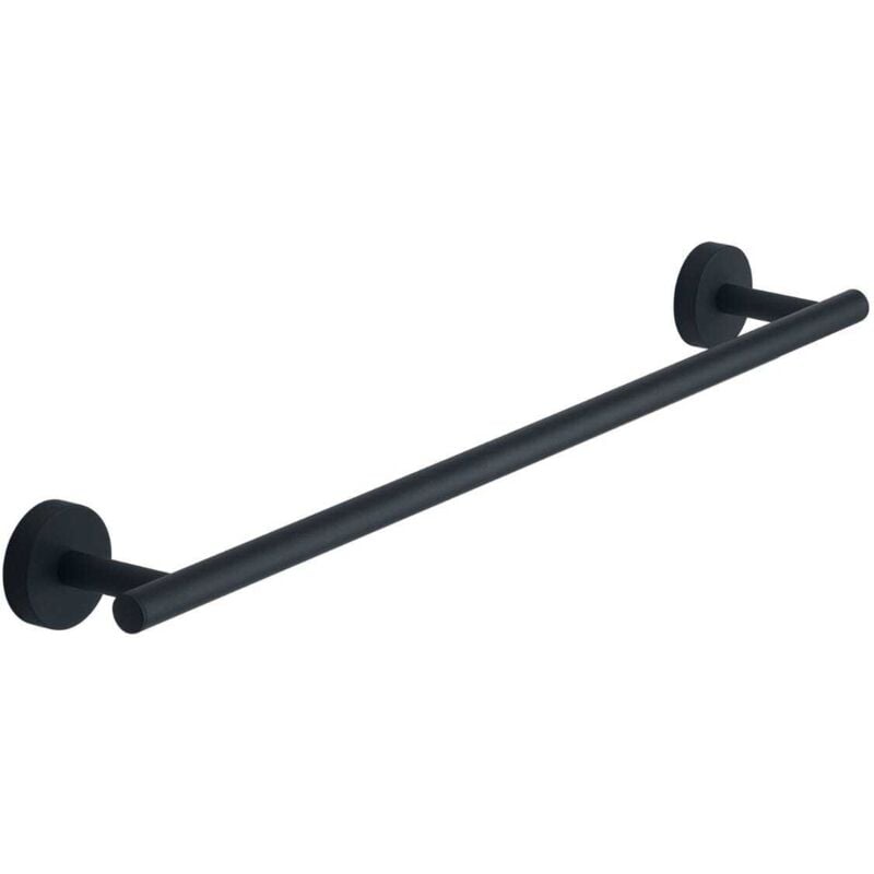 foto del prodotto kiamami valentina portasalviette da 45 cm acciaio inox nero opaco fissaggio a muro violetta