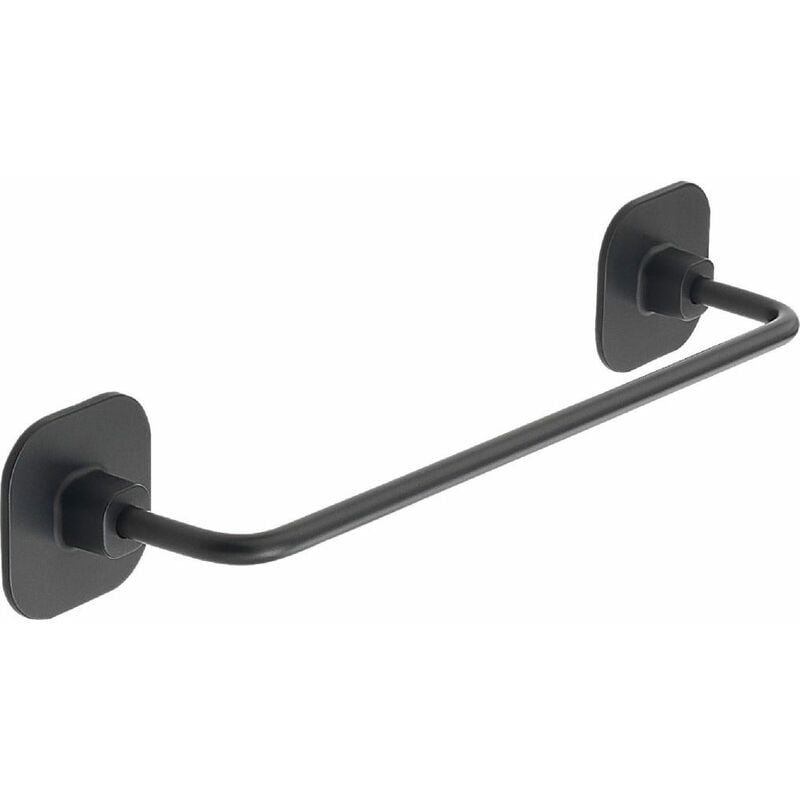 foto del prodotto kiamami valentina portasalviette da muro da 30 cm acciaio inox nero opaco timo