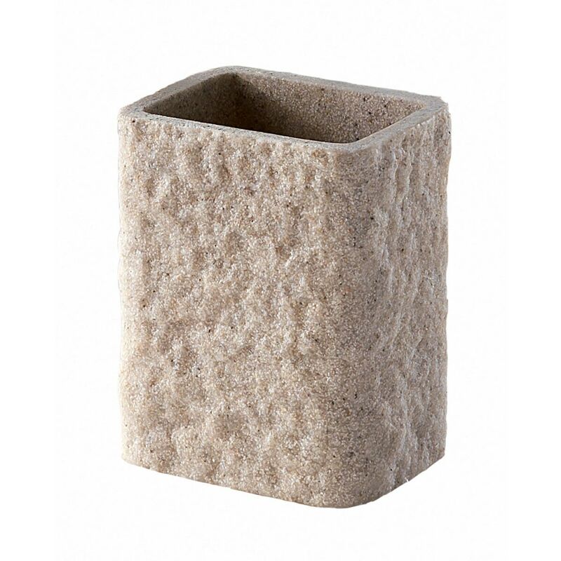 foto del prodotto kiamami valentina portaspazzolini beige in resina gelso