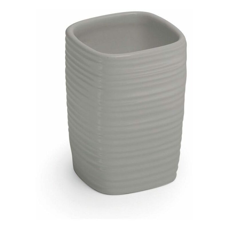 foto del prodotto kiamami valentina portaspazzolini grigio in ceramica calla