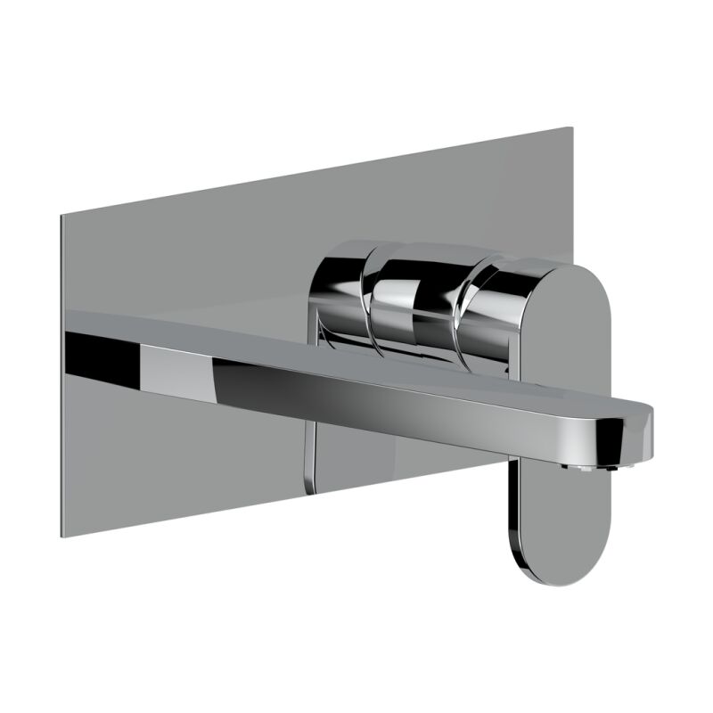 foto del prodotto kiamami valentina rubinetto a parete lavabo bocca 18cm cromato amalfi