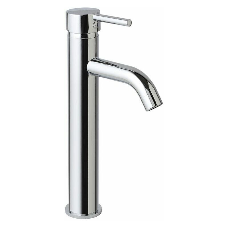 foto del prodotto kiamami valentina rubinetto miscelatore alto cromato per lavabo da appoggio fassa