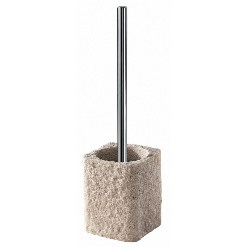 foto del prodotto kiamami valentina scopino wc da appoggio beige in resina gelso