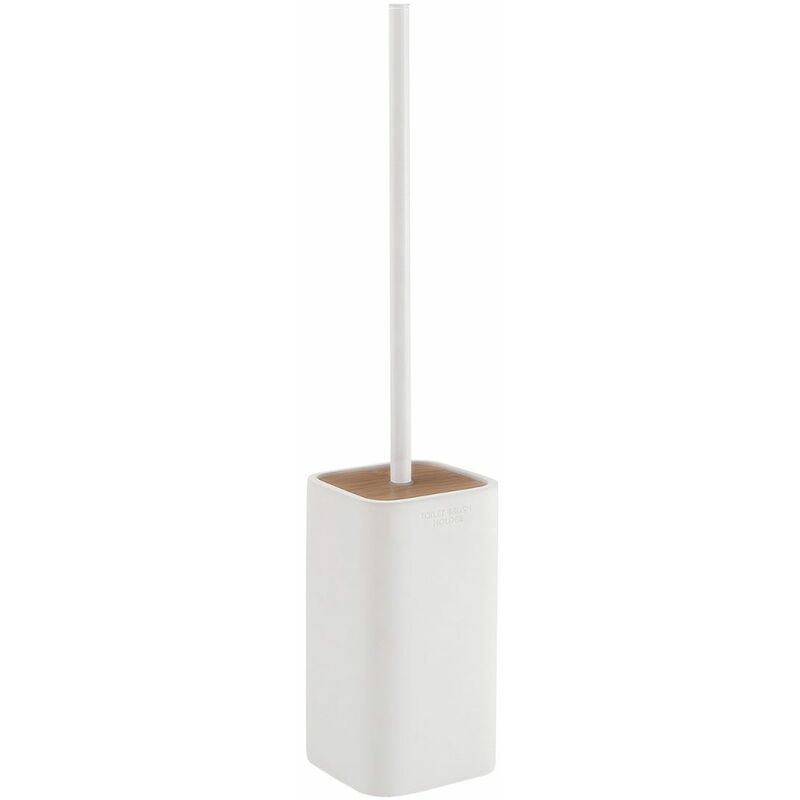 foto del prodotto kiamami valentina scopino wc da appoggio bianco in bambu alisso
