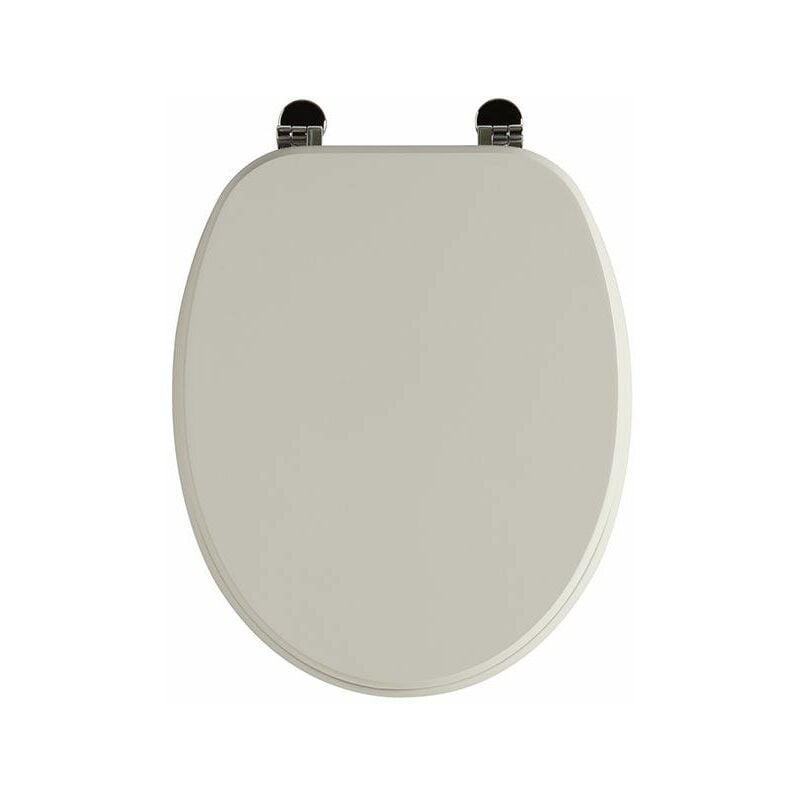 foto del prodotto kiamami valentina sedile wc grigio perla opaco misura universale cerniere in metallo