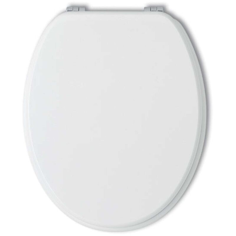 foto del prodotto kiamami valentina sedile wc universale bianco copriwater in legno laccato
