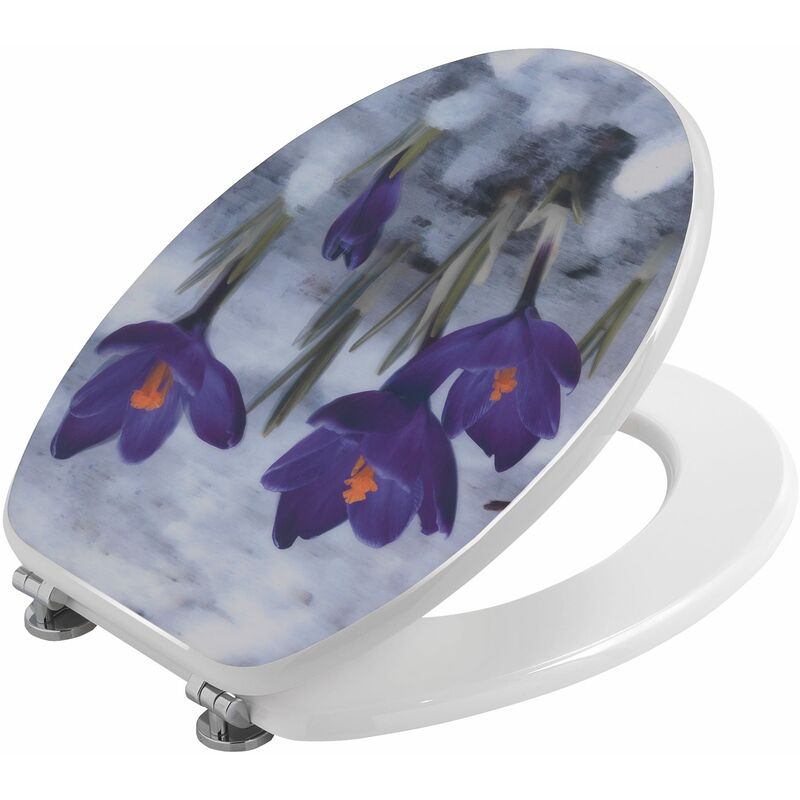 foto del prodotto kiamami valentina sedile wc universale decorato con fiori