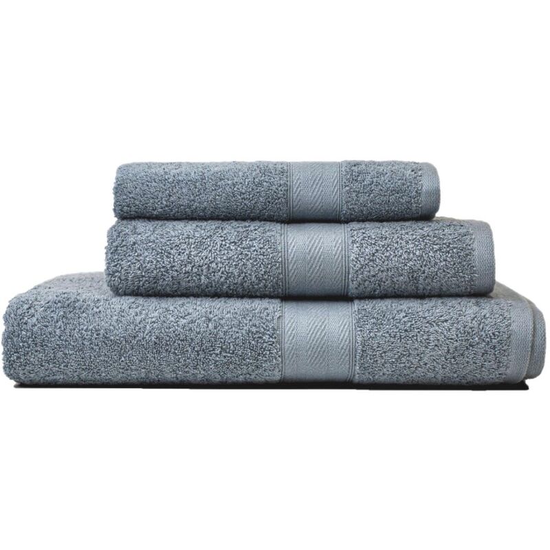 foto del prodotto kiamami valentina set 3 pezzi asciugamani in spugna di cotone misure differenti colore ferro teddy