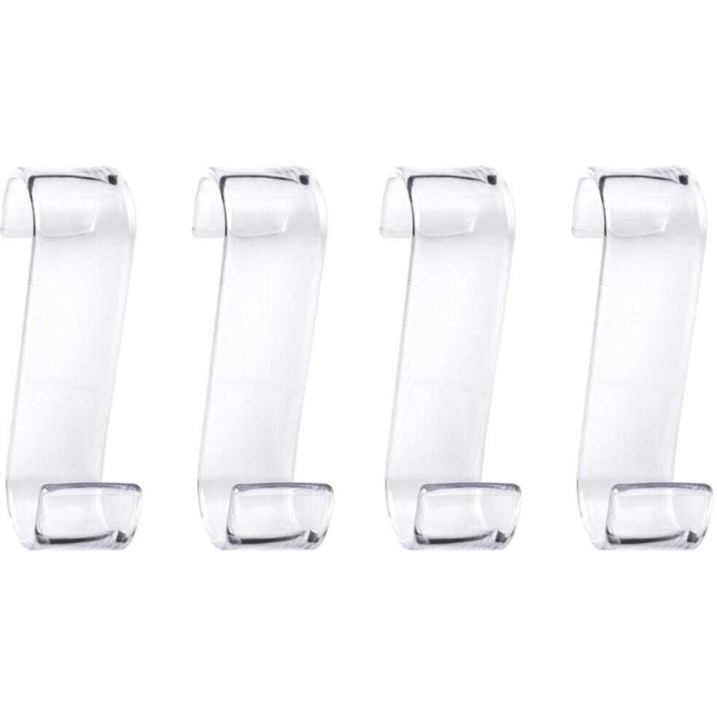 foto del prodotto kiamami valentina set 4 appendini per scaldasalviette trasparente merlino