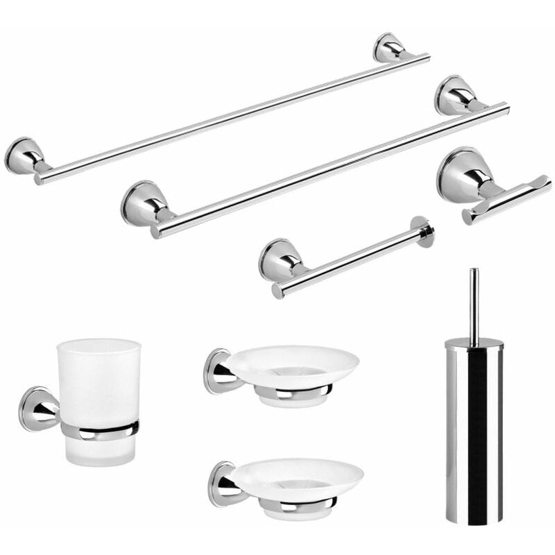 foto del prodotto kiamami valentina set accessori bagno completo di 8 pezzi gemma