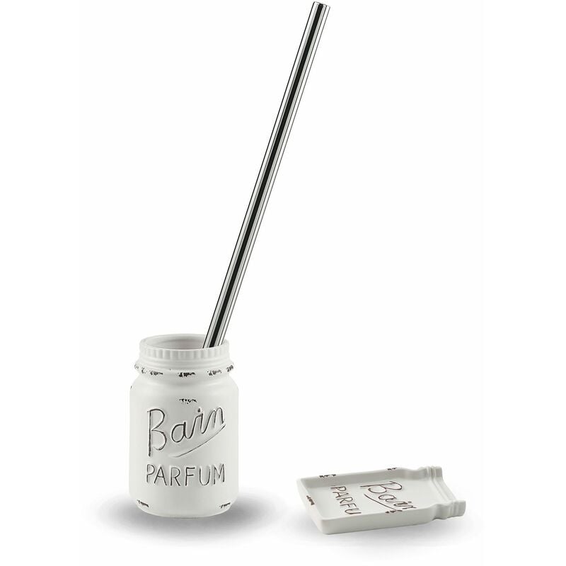 foto del prodotto kiamami valentina set accessori per bidet e wc in ceramica bianco cindy