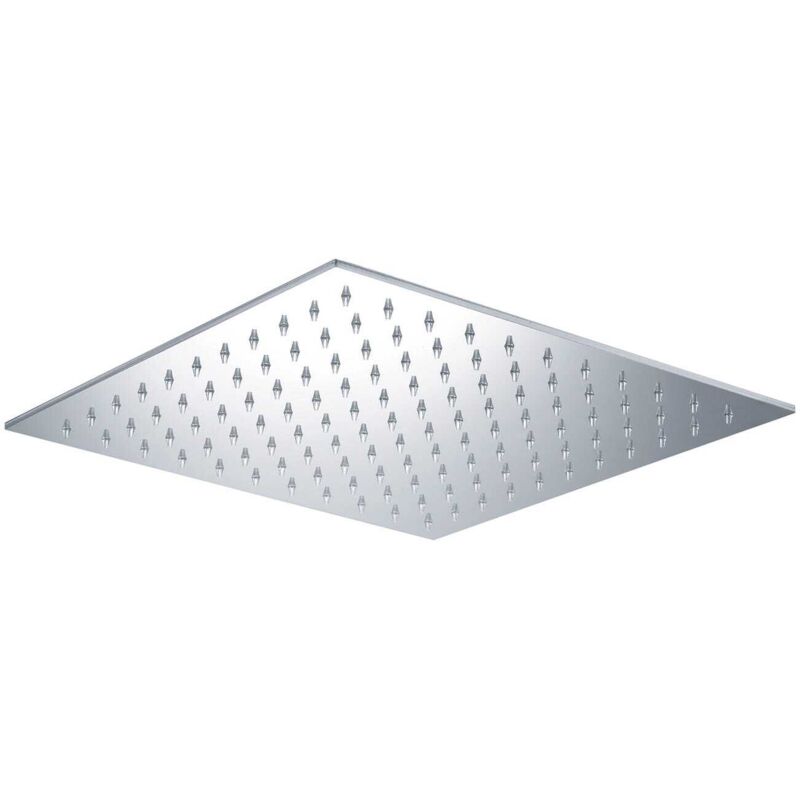 foto del prodotto kiamami valentina soffione doccia quadrato 20x20 cm in acciaio inox