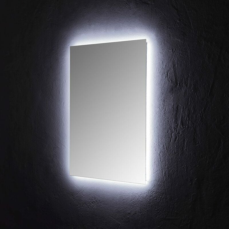 foto del prodotto kiamami valentina specchio bagno 60x80 cm con illuminazione perimetrale a led
