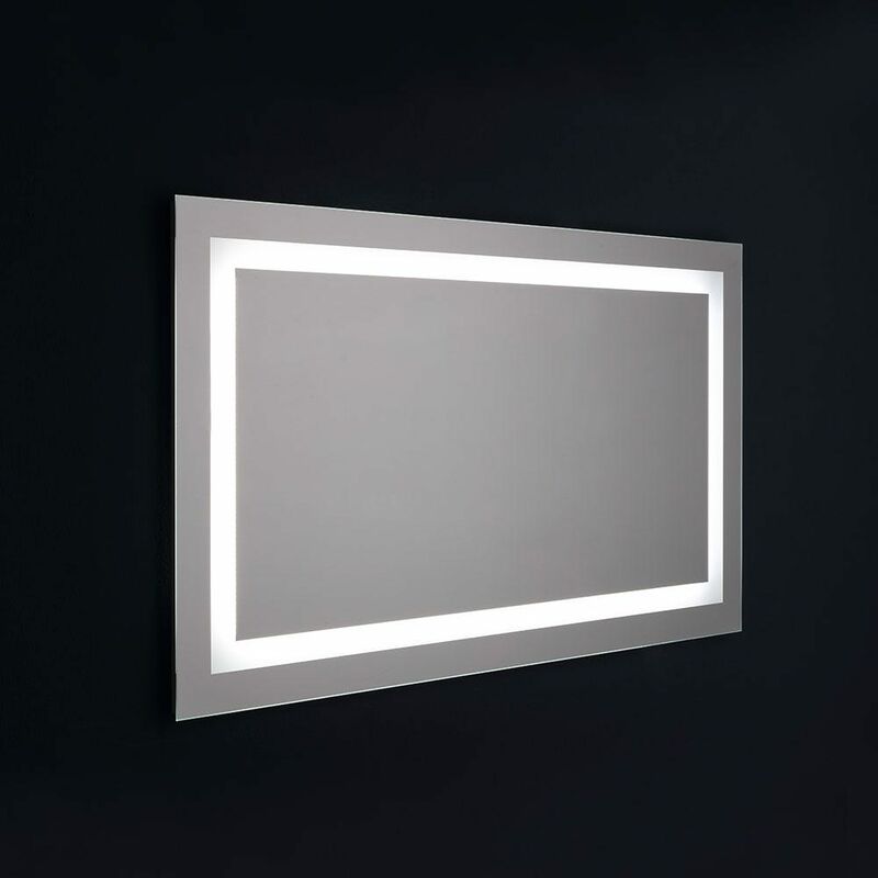 foto del prodotto kiamami valentina specchio bagno a led cm 120x70 sensore touch reversibile