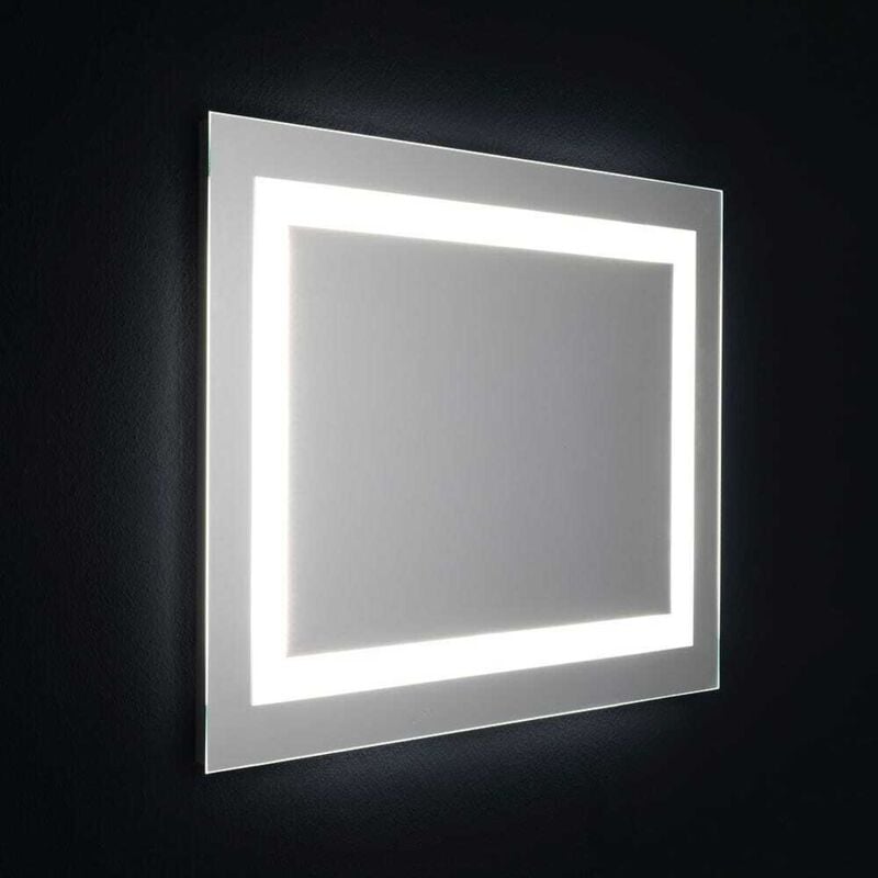 foto del prodotto kiamami valentina specchio bagno a led cm 80x60 reversibile con sensore touch