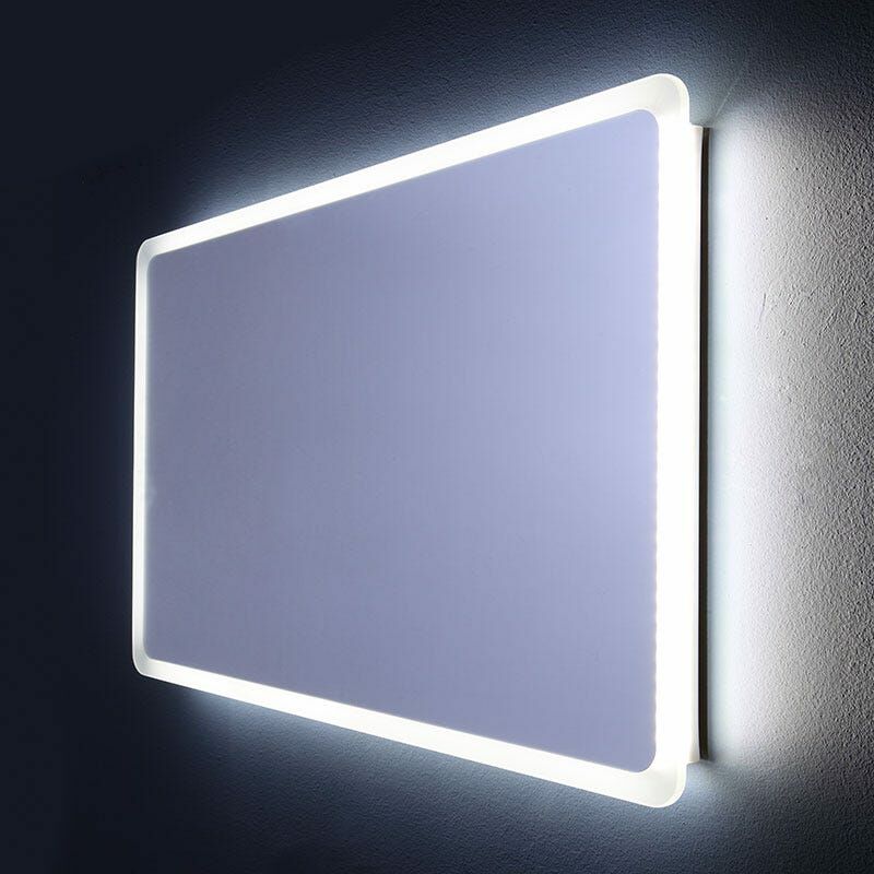 foto del prodotto kiamami valentina specchio bagno illuminato a led stondato 60 x 120 cm dallas