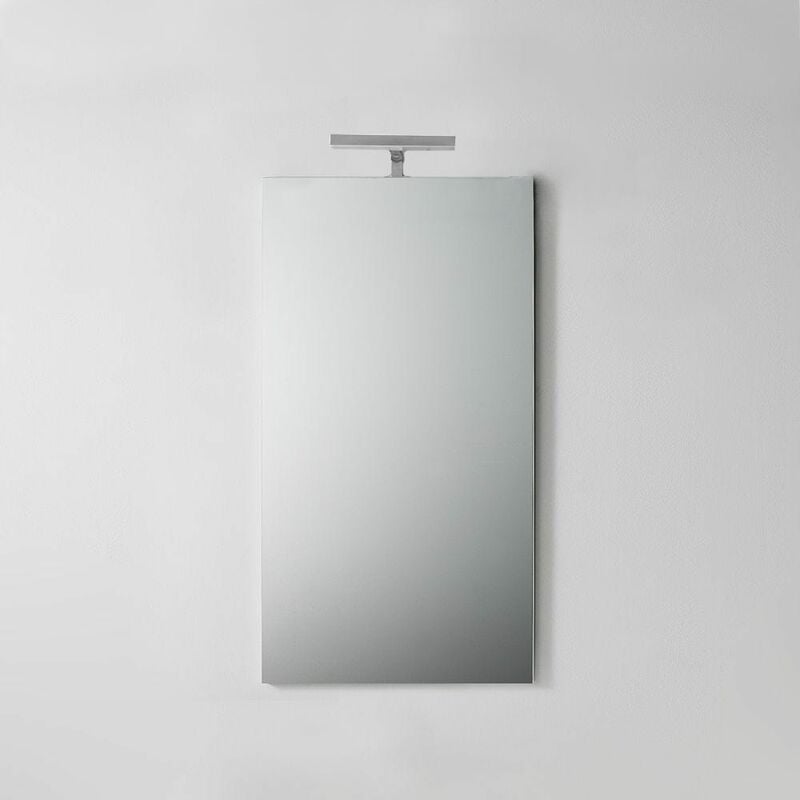 foto del prodotto kiamami valentina specchio bagno semplice con luce da 45 cm x 90 cm