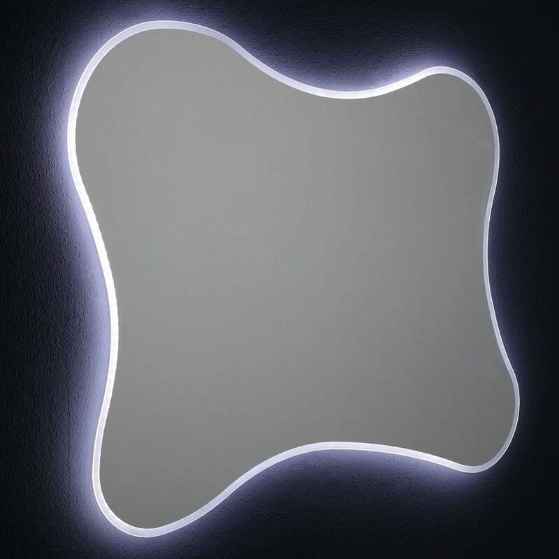 foto del prodotto kiamami valentina specchio sagomato cornice retroilluminata a led 120x90